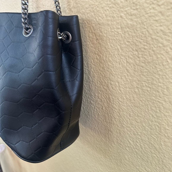 Aimee Kestenberg Black Quilted Leather Convertible Chain Crossbody Bag EUC! - Picture 7 of 15